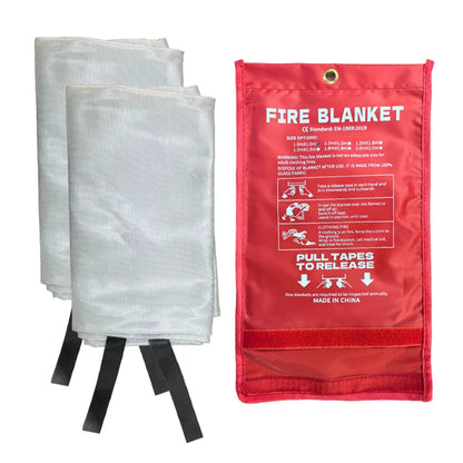 Household Grade Lightweight Odorless Tear Resistant Fiberglass Cloth EN1869 Certified Fire Safety Blanket 6FT X 6FT 0.4-3mm No