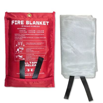 Household Grade Lightweight Odorless Tear Resistant Fiberglass Cloth EN1869 Certified Fire Safety Blanket 6FT X 6FT 0.4-3mm No
