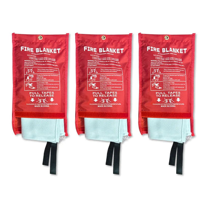 Household Grade Lightweight Odorless Tear Resistant Fiberglass Cloth EN1869 Certified Fire Safety Blanket 6FT X 6FT 0.4-3mm No